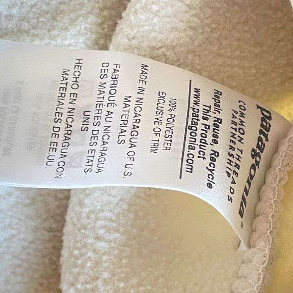 Patagonia Lightweight Synchilla Snap-T Pullover Bleached Stone Khaki Size XS - Picture 10 of 10